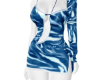 Latex Dress Blue