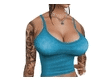 Blue Sexy Tattoo Top