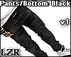 Pants Bottoms Black V1