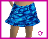 Blue Retro Mini Skirt