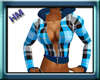 !HM! Blue Plaid Fleece