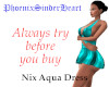 Nix Aqua Dress