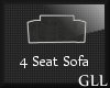 GLL LP 4 Grey Sofa