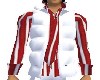 Red White Down Jacket