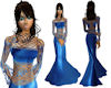 APJ-Dark Blue Lace Gown