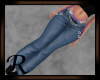 Heart Chain Jeans Purple