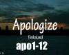 apologize