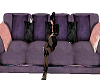 Purple sleep couch