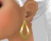 (S) Golden Tear Earrings