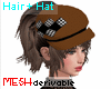 Hair + Hat  brown