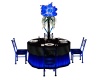 blue and black table