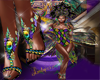 Mardi Gras Jeweled Heels