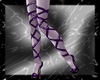 purple ribbon boots