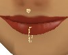 Gold Lip Ring Piercing