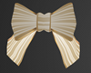gold striped smaller bow