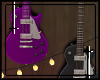   blk & purple guitars