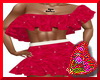 Red Ruffle Dancing dress