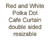Red Polka Dot Curtain