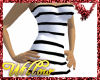 WF>Tube blk stripe dress