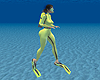 Yellow Scuba Wetsuit