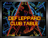 Def Leppard Club Table