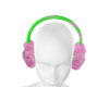 Neon Fur HeadPhones