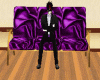 purple silk couch