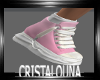 Pink school sneakers