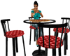 Pizza Table Black n Red