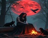 MUJER LUNA ROJA