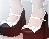 R. doll heels w& black