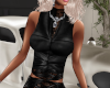 Leather N Lace Black Top