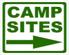 Camp site sign