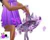 flowergirl basket purple
