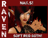 NAILS SOFT RED GOTH!