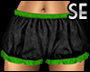 Ruffle Shorts Green SE