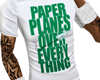 Green paper planes* tee