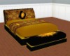 Black/Gold Chunky Bed