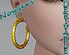 HK Gold Hoop Earrings