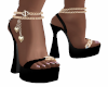 black high heels w/ gold