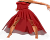 !DE red summer dress