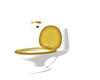 toilet with paper holder