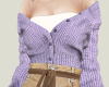 E! Open Cardigan Lilac