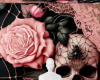 Pink skull rose bg