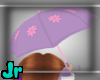 purple flower unbrella