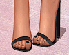 Black Suede LaceUp Heels