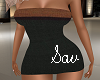 Mini Dress-Blk/Brwn