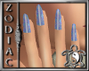 Iridescent Blue Nails