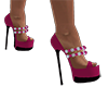 Pink Black Heels
