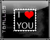 I love you Stamp